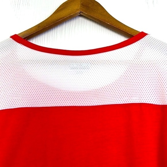 Ohio State Authentic Apparel - Ohio State 3 Quarter Red & White Mesh Shirt L - Picture 11 of 12